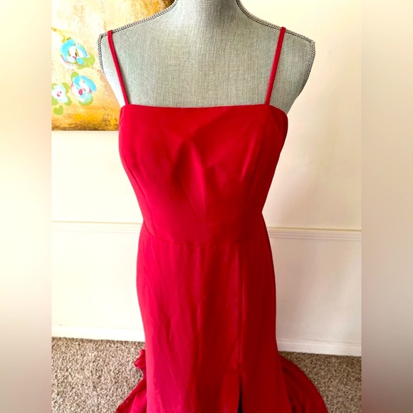 JJsHOUSE CINNAMON ROSE FLOOR-LENGTH SPECIAL OCCASION DRESS PLUS SIZE 14 🌟NWT🌟 - Picture 4 of 16